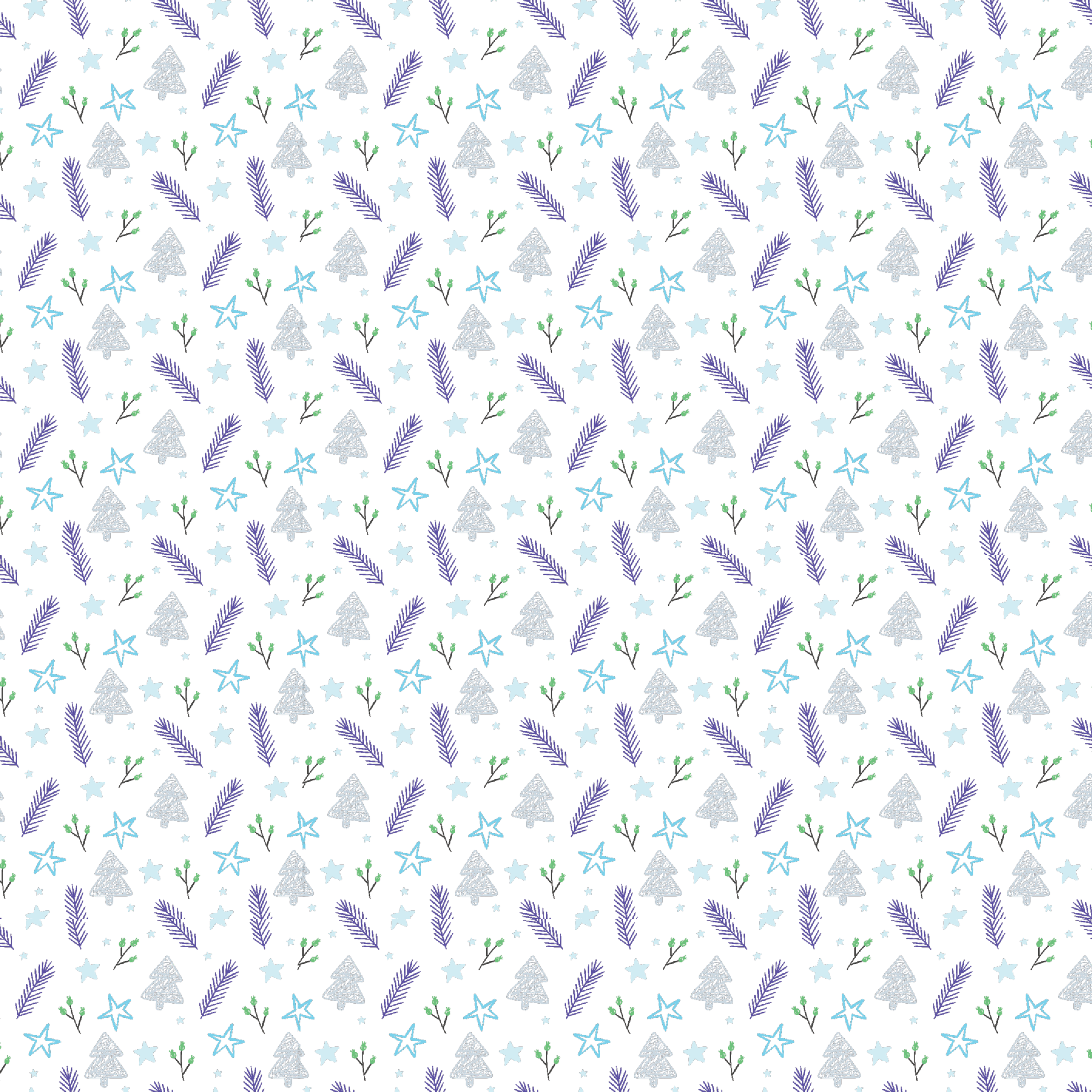 P1219 | Frosty Christmas Line Art Pattern Acrylic Sheets - CMB Pattern Acrylic